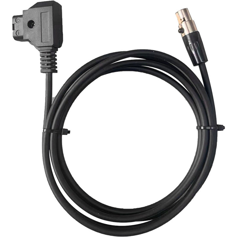 DigitalFoto Solution Limited Straight D-Tap to 4-Pin Mini-XLR Power Cable for TVLogic Monitors (4.9')