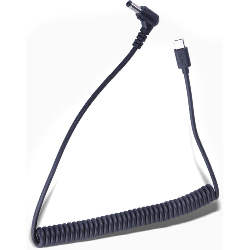 DigitalFoto Solution Limited Coiled USB-C to DC Barrel Power Cable (1.6 to 4.9')