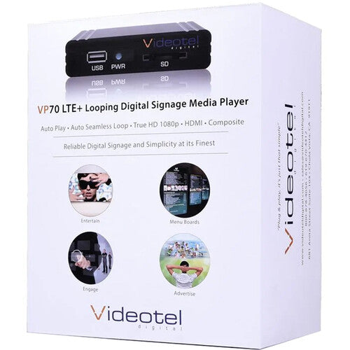 Videotel Digital VP70 LTE+ Industrial Looping Digital Signage Media Player