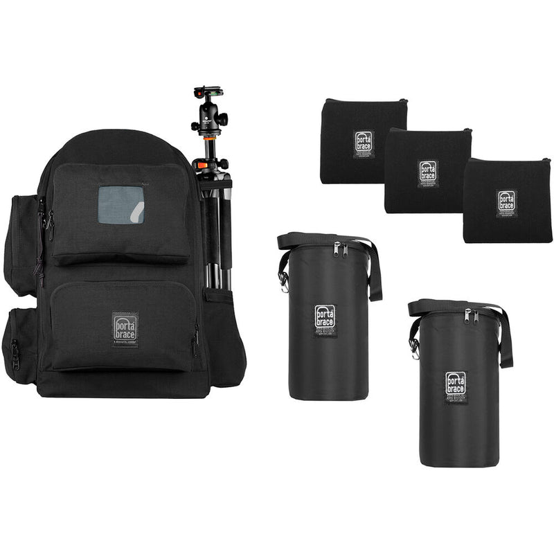 PortaBrace Pro Lens XL Backpack Kit