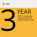 Poly 3-Year POLY+ Extended Service Plan for Studio X50 & TC8