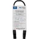 American DJ Accu-Cable XLPRO-1 XLR3M to XLR3F Audio Cable (1')