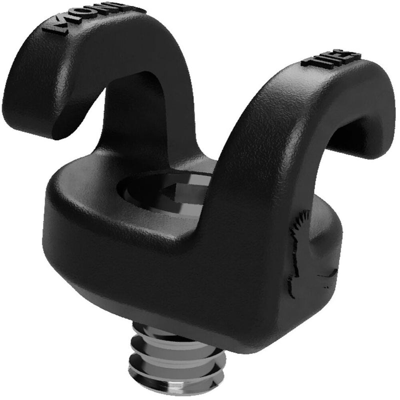 Kondor Blue Mondo Ties Cable Management Clips (Black, 5-Pack)