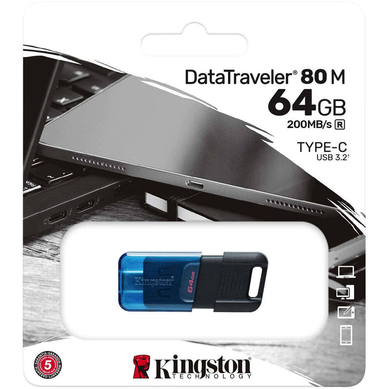 Kingston 64GB DataTraveler 80 M USB-C Flash Drive