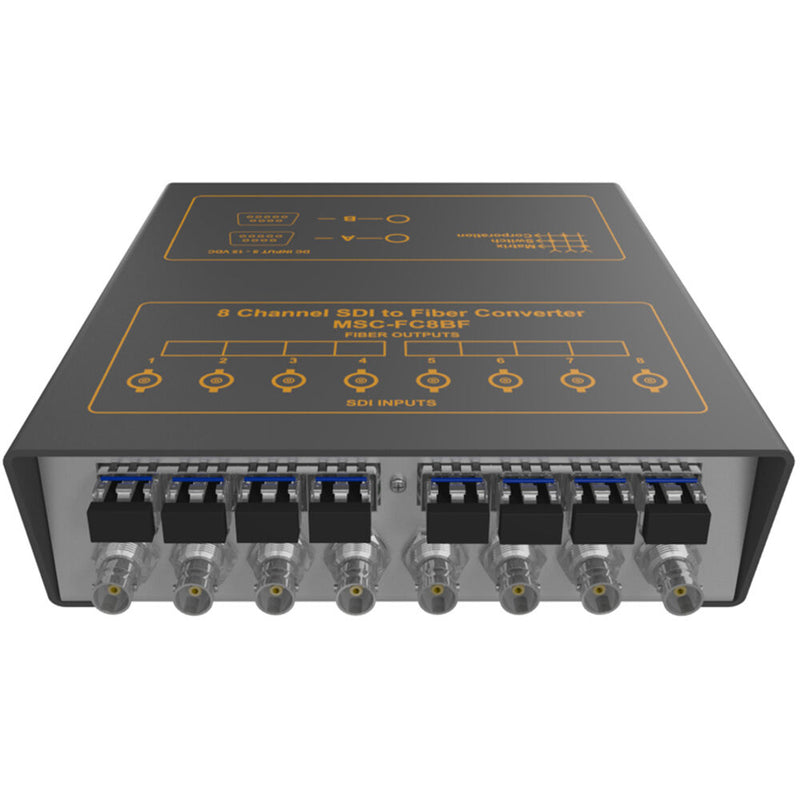 Matrix Switch MSC-FC8FB-8 8x8 Fiber to 3G-SDI BNC Reclocking Distribution Amplifier