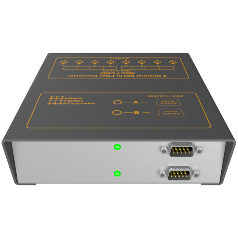 Matrix Switch MSC-FC8FB-8 8x8 Fiber to 3G-SDI BNC Reclocking Distribution Amplifier