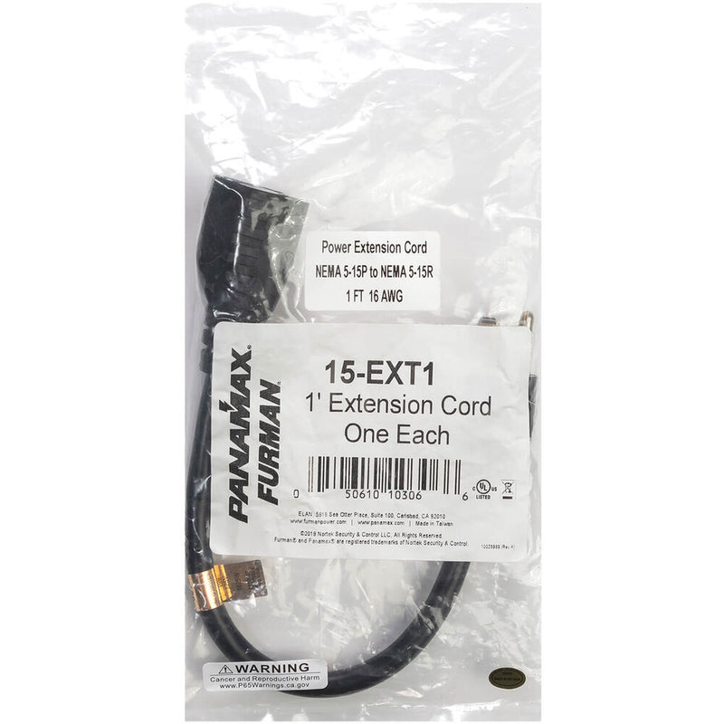 Panamax Furman Sound 12" Power Extension Cable