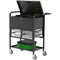 Luxor File Cart With Locking Cabinet And Storage Bins