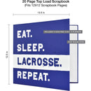 MCS MBI Lacrosse Sports Scrapbook Album with 12 x 12" Pages