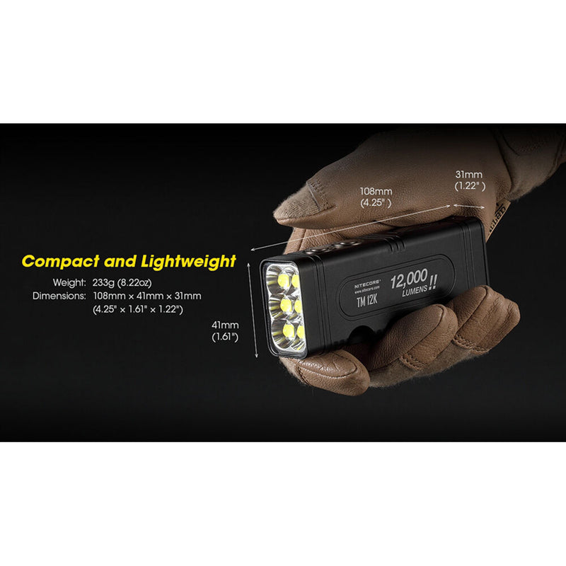 Nitecore TM12K Rechargeable LED Flashlight