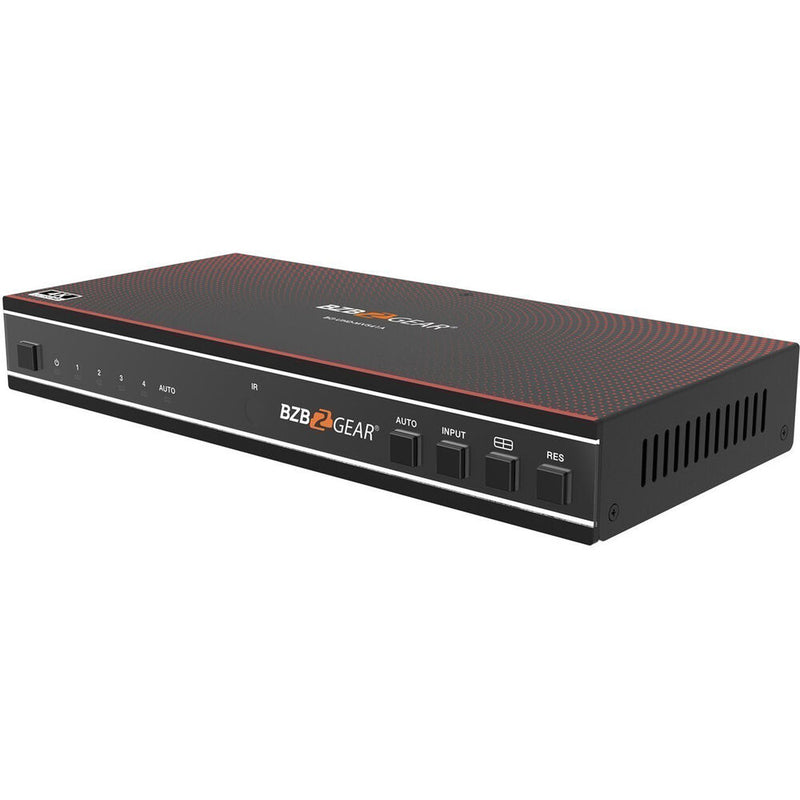 BZBGEAR 4x1 4K60 Multiviewer with Seamless Switcher and Audio De-Embedder