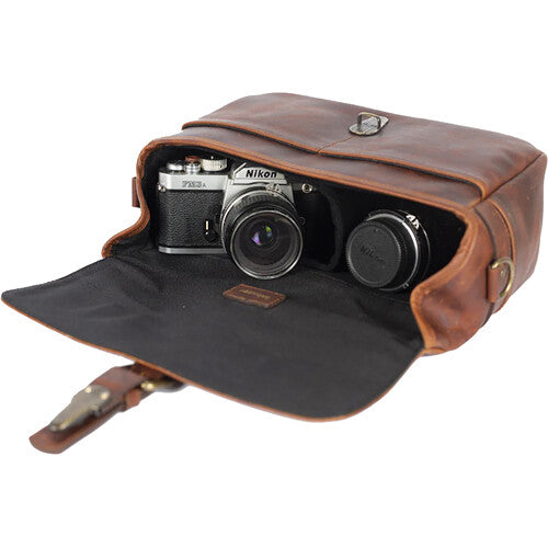 Bronkey Paris Leather Camera Bag (Cognac)