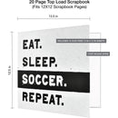 MCS MBI Soccer Sports Scrapbook Album with 12 x 12" Pages