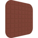 Vicoustic VicOffice Wall Acoustic Panel for Mounting to Glazed Panel in VicBooth Office (Square 8, 23.4 x 23.4", Brown)