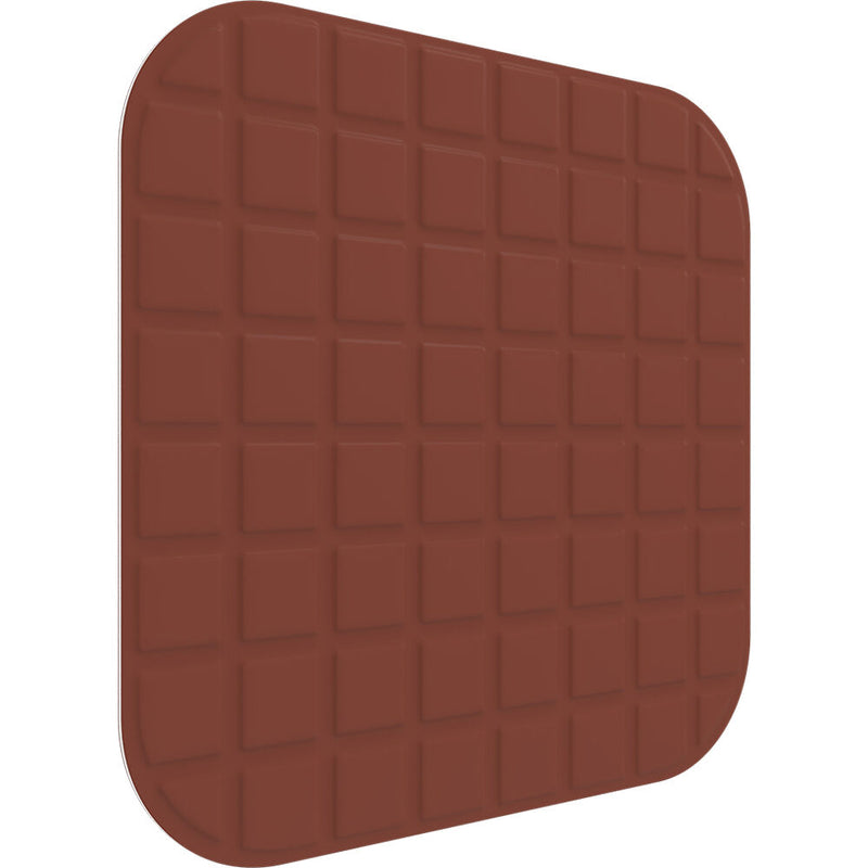 Vicoustic VicOffice Wall Acoustic Panel for Mounting to Glazed Panel in VicBooth Office (Square 8, 23.4 x 23.4", Brown)