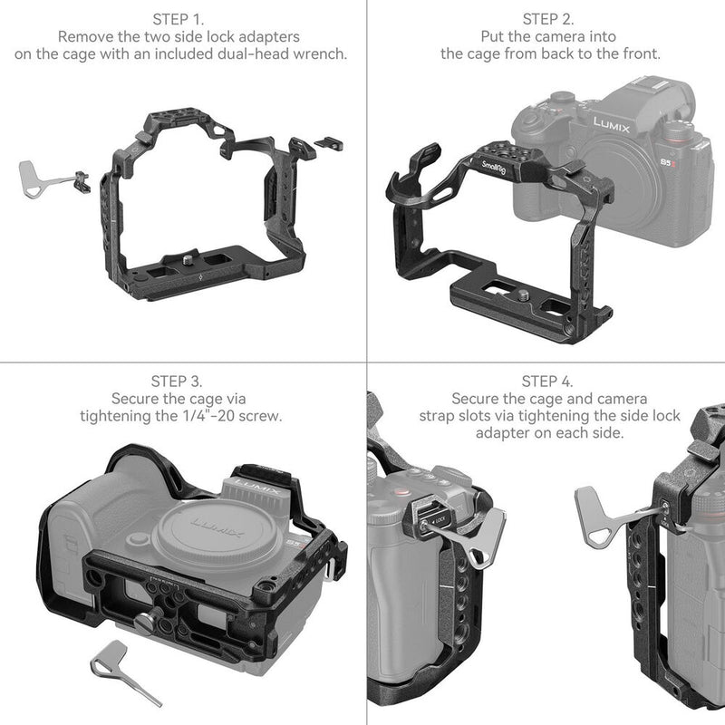 SmallRig Black Mamba Series Camera Cage for Panasonic Lumix S5 II & S5 IIX