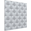 Vicoustic Wall/Ceiling Flat Panel VMT with Pattern 3D1, Off-White (23.43 x 23.43 x 0.787", 8-Pack)