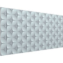 Vicoustic Wall/Ceiling Flat Panel VMT with Pattern 3D1, Off-White (46.85 x 23.43 x 0.787", 8-Pack)