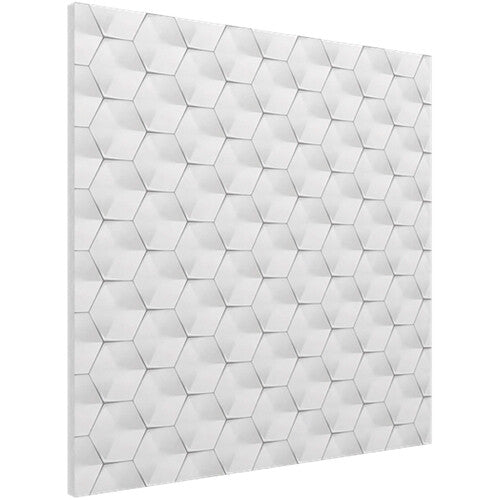 Vicoustic Wall/Ceiling Flat Panel VMT with Pattern 3D4, Off-White (23.43 x 23.43 x 0.787", 8-Pack)