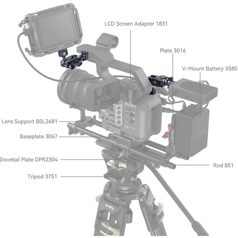 SmallRig Magic Arm for Sony FX6/FS5/FS5 II (4.7")