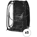 WeatherPod MyPod XL One-Person Pop-Up Tent (Black, 5-Pack)