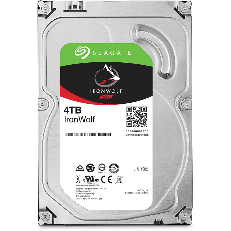 Seagate 4TB IronWolf 5400 rpm SATA III 3.5" Internal NAS HDD