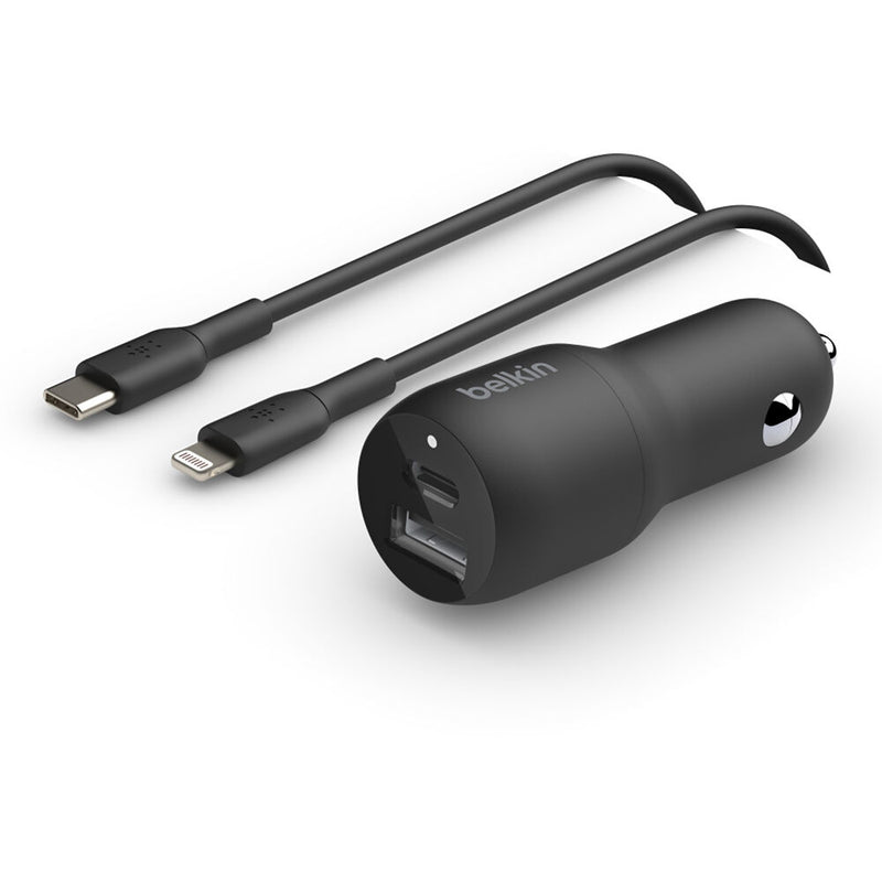 Belkin Dual Car Charger Cable with Lightning Connector