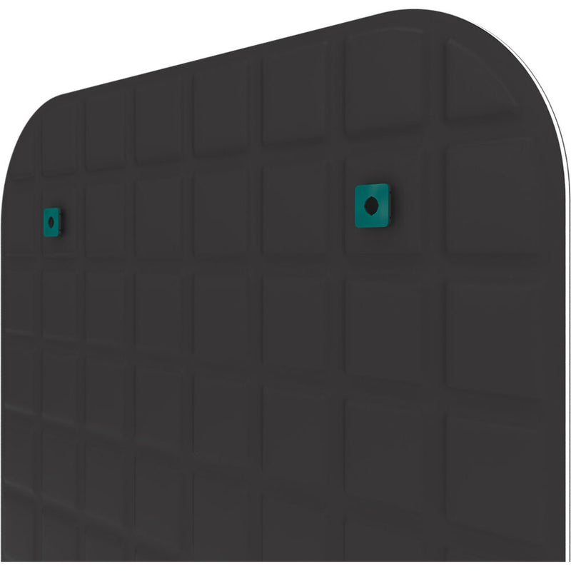 Vicoustic VicOffice Wall Acoustic Panel for Mounting to Glazed Panel in VicBooth Office (Square 8, 23.4 x 23.4", Black)