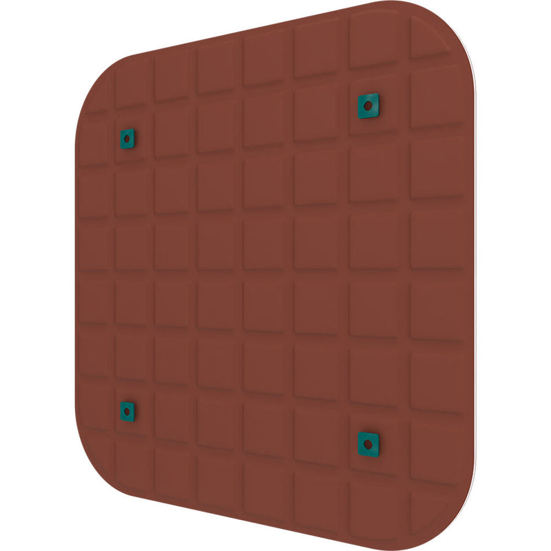 Vicoustic VicOffice Wall Acoustic Panel for Mounting to Glazed Panel in VicBooth Office (Square 8, 23.4 x 23.4", Brown)