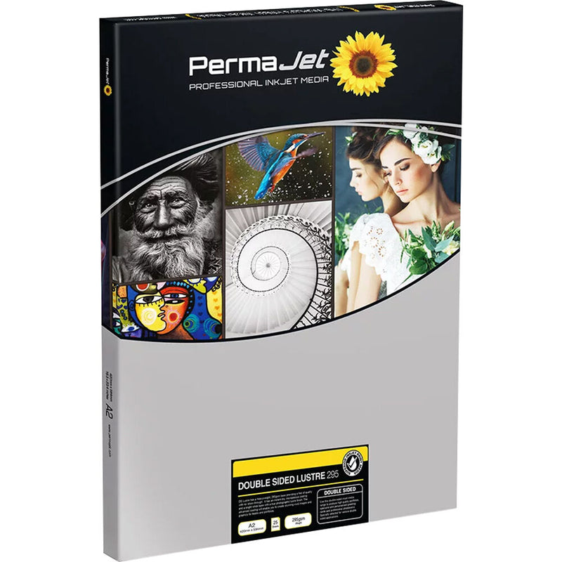 PermaJetUSA Double-Sided Luster 295 gsm Inkjet Paper (A2, 25 Sheets)