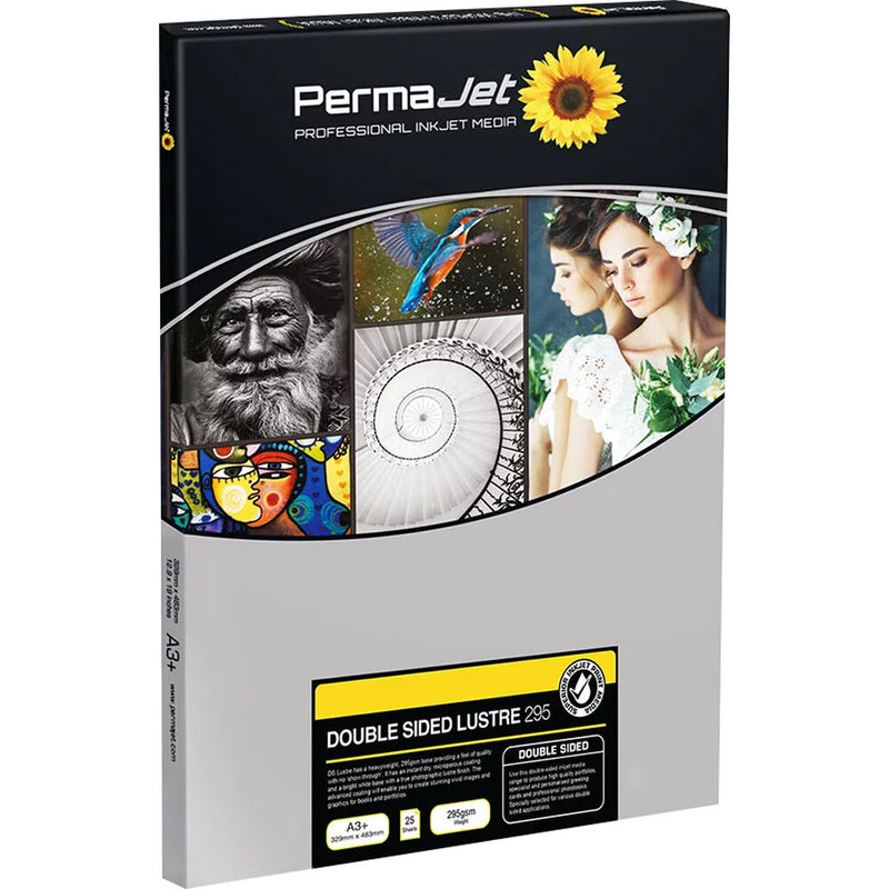 PermaJetUSA Double-Sided Luster 295 gsm Inkjet Paper (A3+, 125 Sheets)