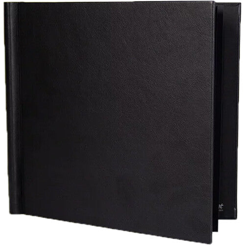 PermaJetUSA SnapShut Folio Photo Book for 8 x 8" Square Prints (Black, 0.6" Spine)