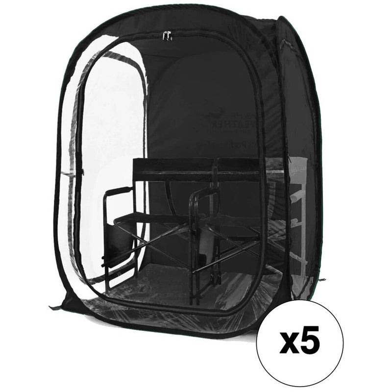 WeatherPod MyPod XXL Two-Person Pop-Up Tent (Black, 5-Pack)