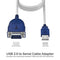 Sabrent USB-A 2.0 Male to Serial DB-9 9-Pin Male RS232 Cable Adapter (6')