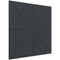 Vicoustic VicWallpaper VMT Triangles (Black, 23.43 x 23.43 x 0.39", 8-Pack)