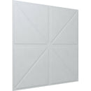 Vicoustic VicWallpaper VMT Acoustic Wallpaper Triangles (Natural White, 23.43 x 23.43 x 0.39", 8-Pack)