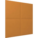 Vicoustic VicWallpaper VMT Square 30 (Pumpkin Orange, 23.43 x 23.43 x 0.39", 8-Pack)