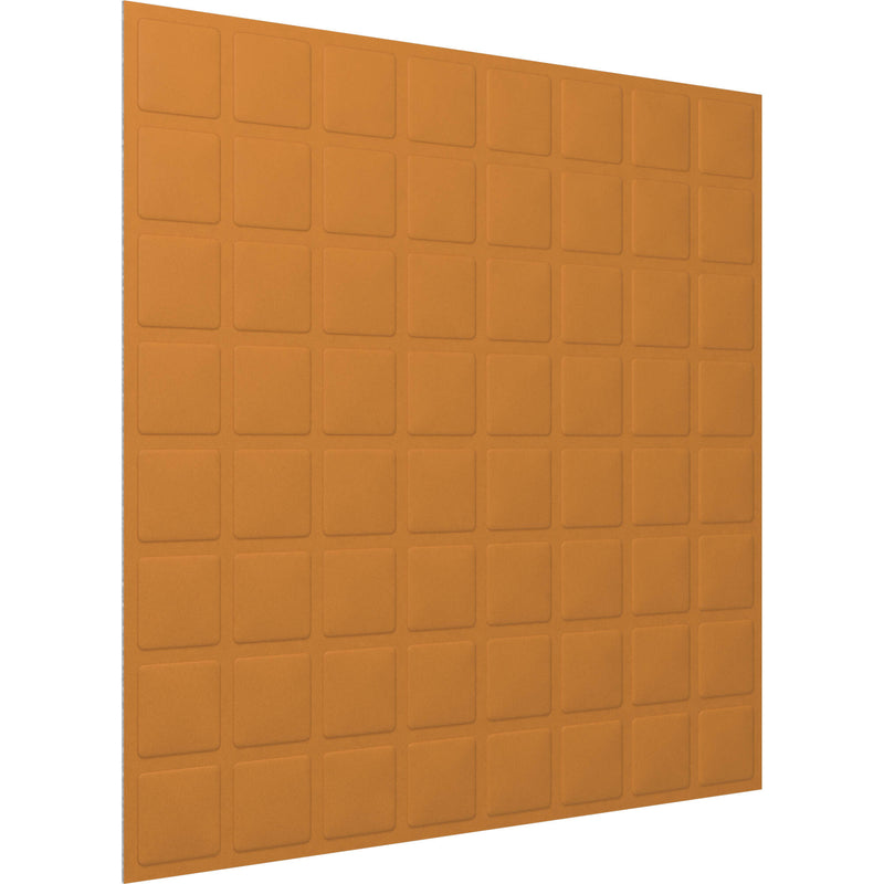 Vicoustic VicWallpaper VMT Square 8 (Pumpkin Orange, 23.43 x 23.43 x 0.39", 8-Pack)