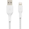 Belkin BoostCharge Braided Lightning to USB-A Cable (6.6', White)