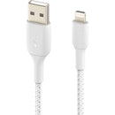 Belkin BoostCharge Braided Lightning to USB-A Cable (6.6', White)