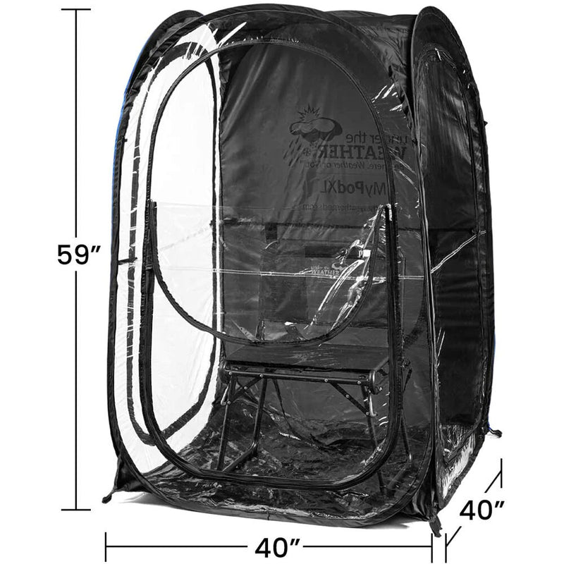 WeatherPod MyPod XL One-Person Pop-Up Tent (Black)