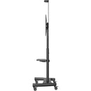 Kanto Living Rolling TV Cart with Height Adjustment for 55 to 86" Displays