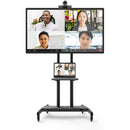 Kanto Living Rolling TV Cart with Height Adjustment for 55 to 86" Displays