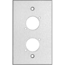 My Custom Shop WP1X2-CA 1-Gang 2-D Series Anodized Aluminum Wall Plate (Clear)