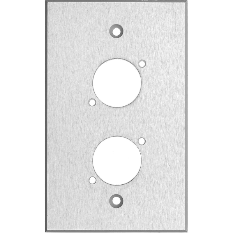 My Custom Shop WP1X2-CA 1-Gang 2-D Series Anodized Aluminum Wall Plate (Clear)