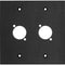 My Custom Shop WP2X2-BA 2-Gang 2-D Series Anodized Aluminum Wall Plate (Black)