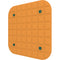 Vicoustic VicOffice Wall Acoustic Panel for Mounting to Glazed Panel in VicBooth Office (Square 8, 23.4 x 23.4", Pumpkin Orange)