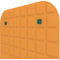 Vicoustic VicOffice Wall Acoustic Panel for Mounting to Glazed Panel in VicBooth Office (Square 8, 23.4 x 23.4", Pumpkin Orange)