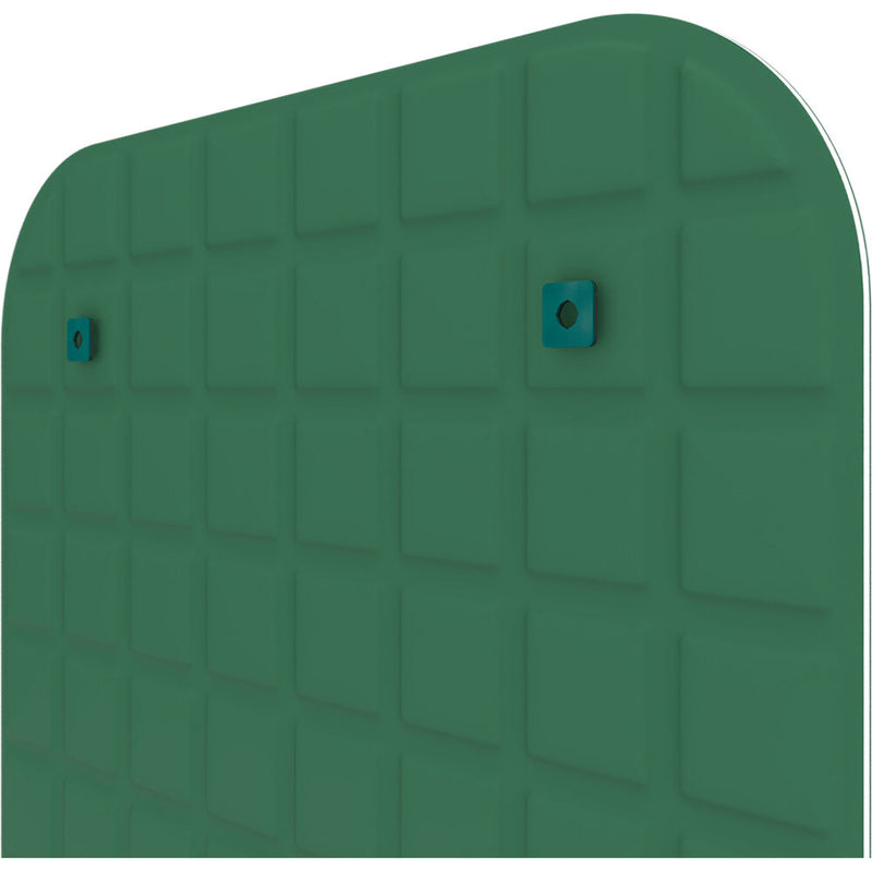 Vicoustic VicOffice Wall Acoustic Panel for Mounting to Glazed Panel in VicBooth Office (Square 8, 23.4 x 46.8", Musk Green)