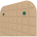 Vicoustic VicOffice Wall Acoustic Panel for Mounting to Glazed Panel in VicBooth Office (Square 8, 23.4 x 46.8", Beige)